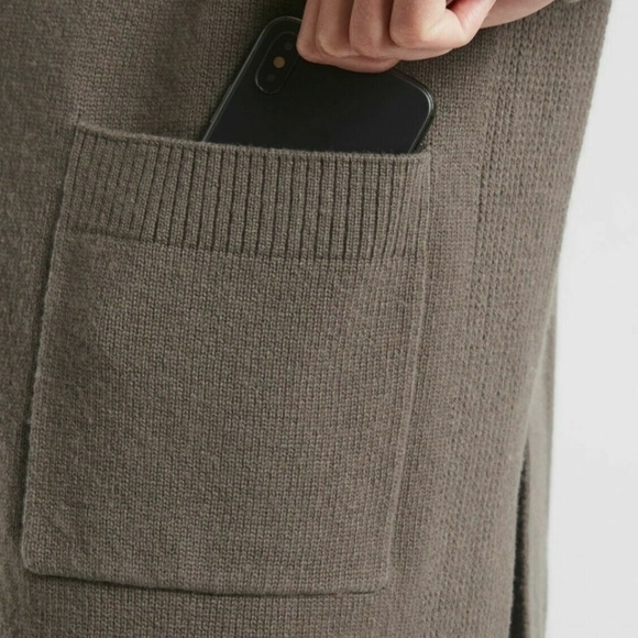 NWOT- ATHLETA Spirit Wool Cashmere Wrap Cozy Sweater Cardigan | Coffee House L - Picture 4 of 8